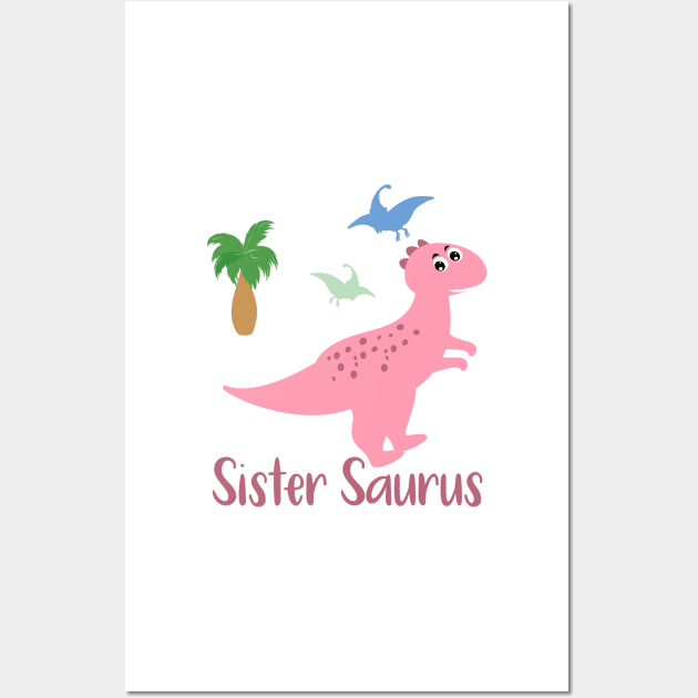 Sister Saurus - Family Matching Wall Art by IstoriaDesign